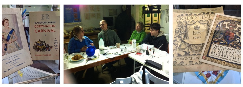 Coronation memorabilia and Museum volunteers