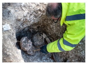 An archaeological dig